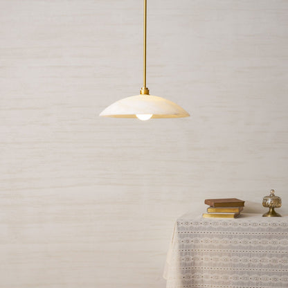 Alabaster Dome Pendant Lamp Position 50