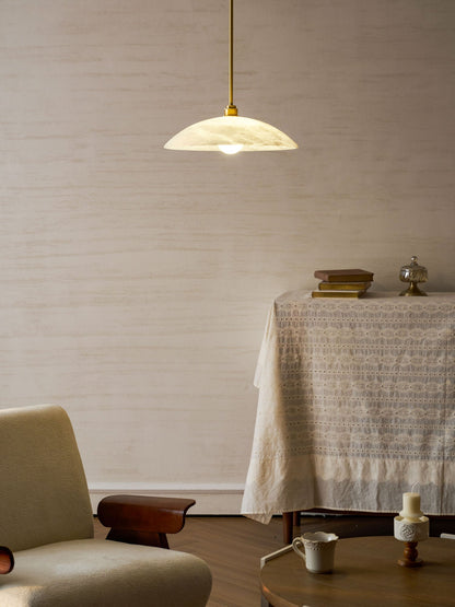 Alabaster Dome Pendant Lamp Position 48
