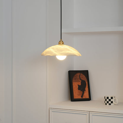 Alabaster Dome Pendant Lamp Position 10