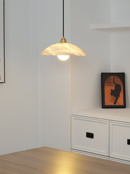 Alabaster Dome Pendant Lamp Position 23