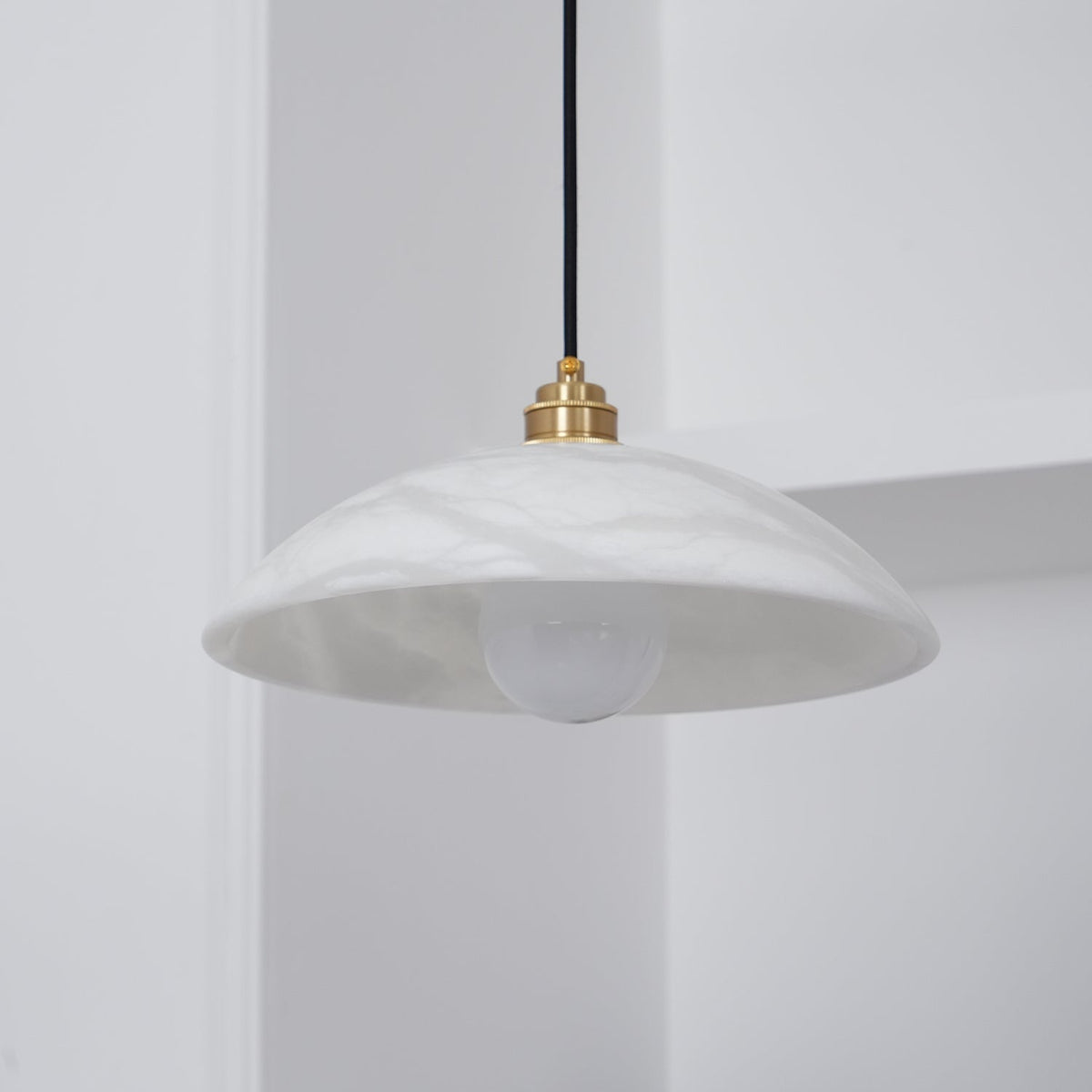 Alabaster Dome Pendant Lamp Position 26
