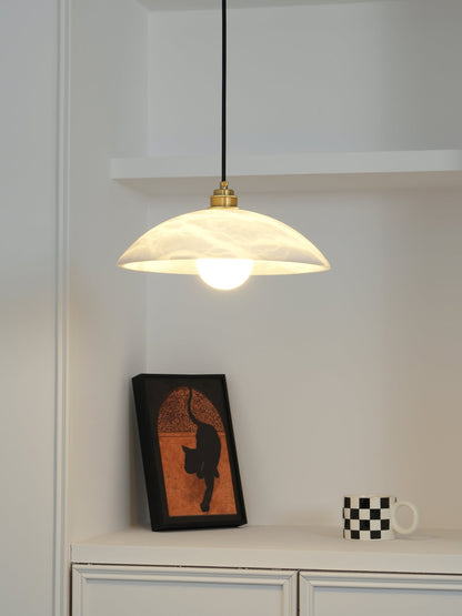 Alabaster Dome Pendant Lamp Position 27