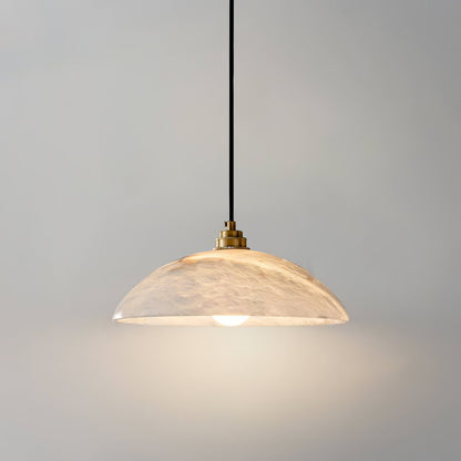 Alabaster Dome Pendant Lamp Position 18