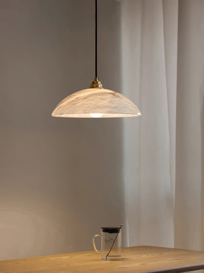 Alabaster Dome Pendant Lamp Position 19