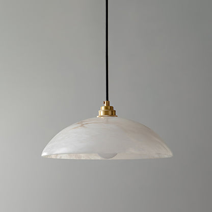 Alabaster Dome Pendant Lamp Position 21