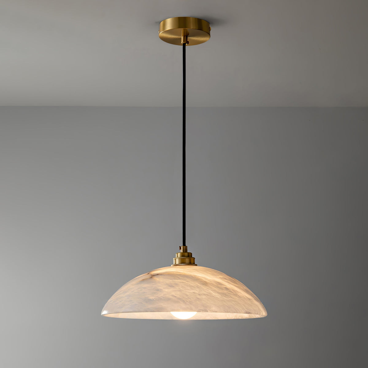 Alabaster Dome Pendant Lamp Position 13