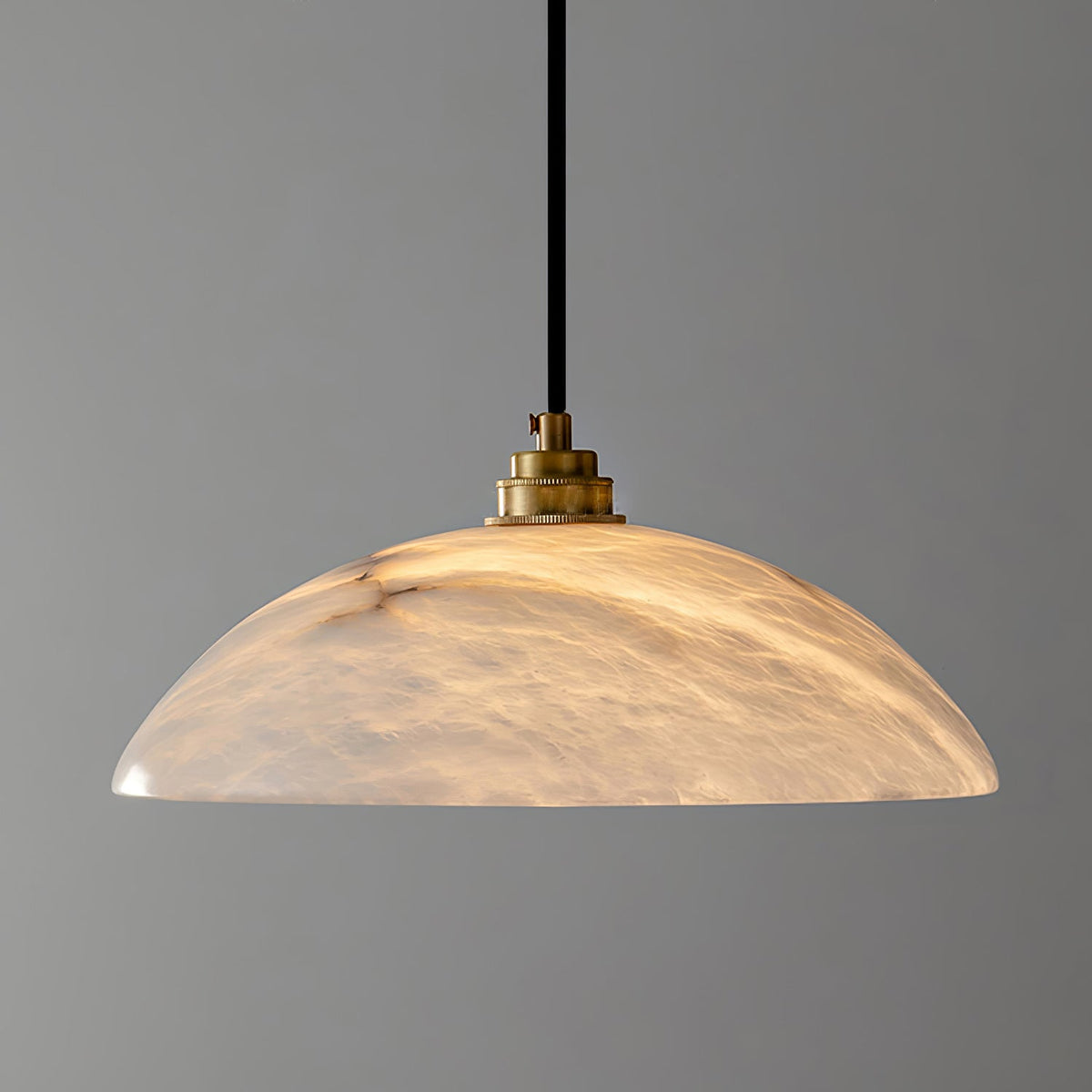 Alabaster Dome Pendant Lamp Position 15