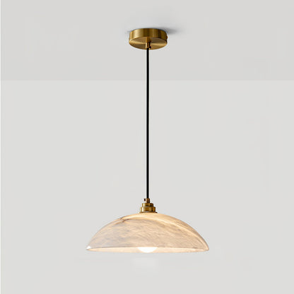 Alabaster Dome Pendant Lamp Position 17