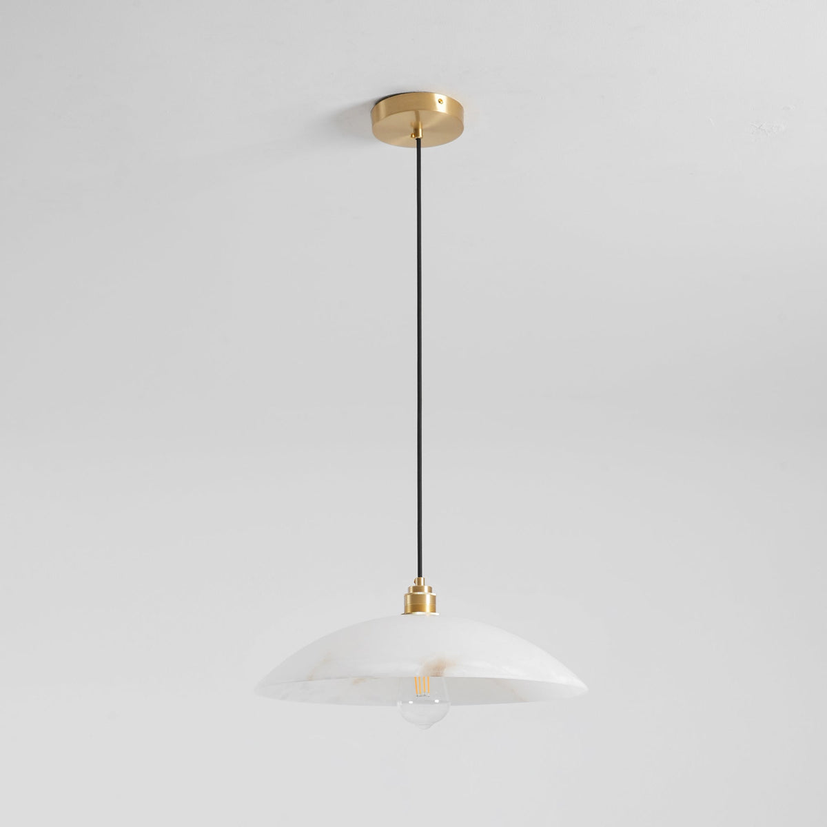 Alabaster Dome Pendant Lamp Position 30
