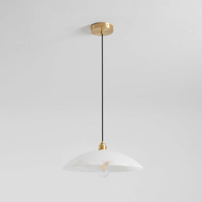 Alabaster Dome Pendant Lamp Position 30