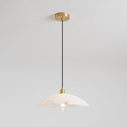 Alabaster Dome Pendant Lamp Position 31