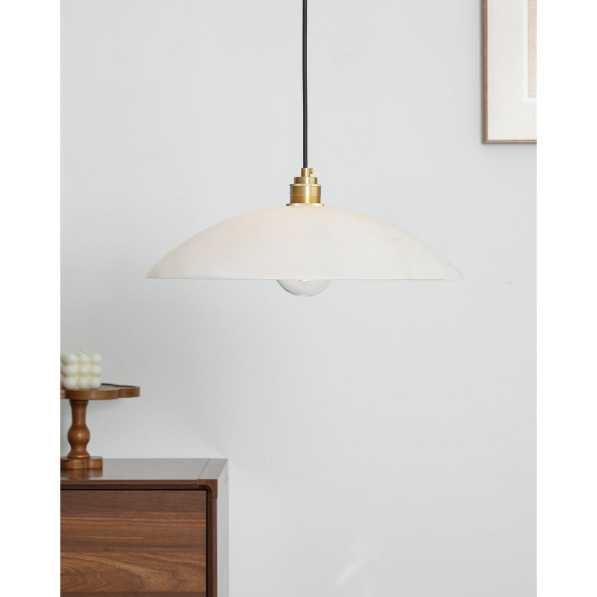 Alabaster Dome Pendant Lamp Position 35