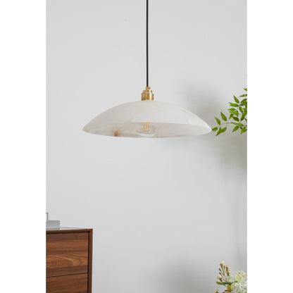 Alabaster Dome Pendant Lamp Position 40