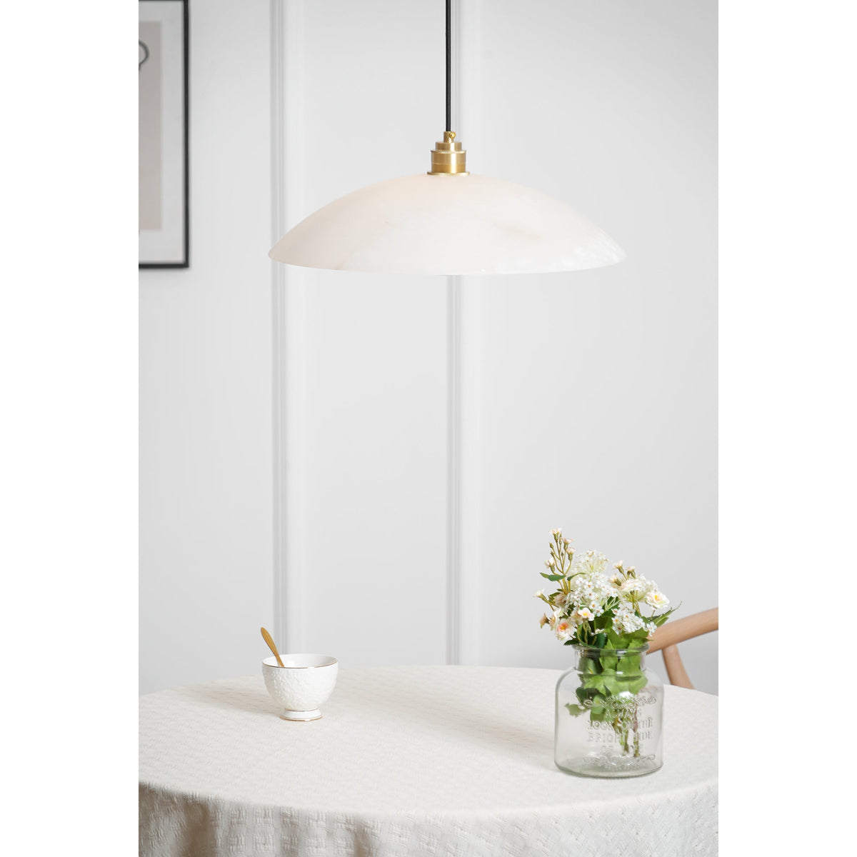 Alabaster Dome Pendant Lamp Position 47
