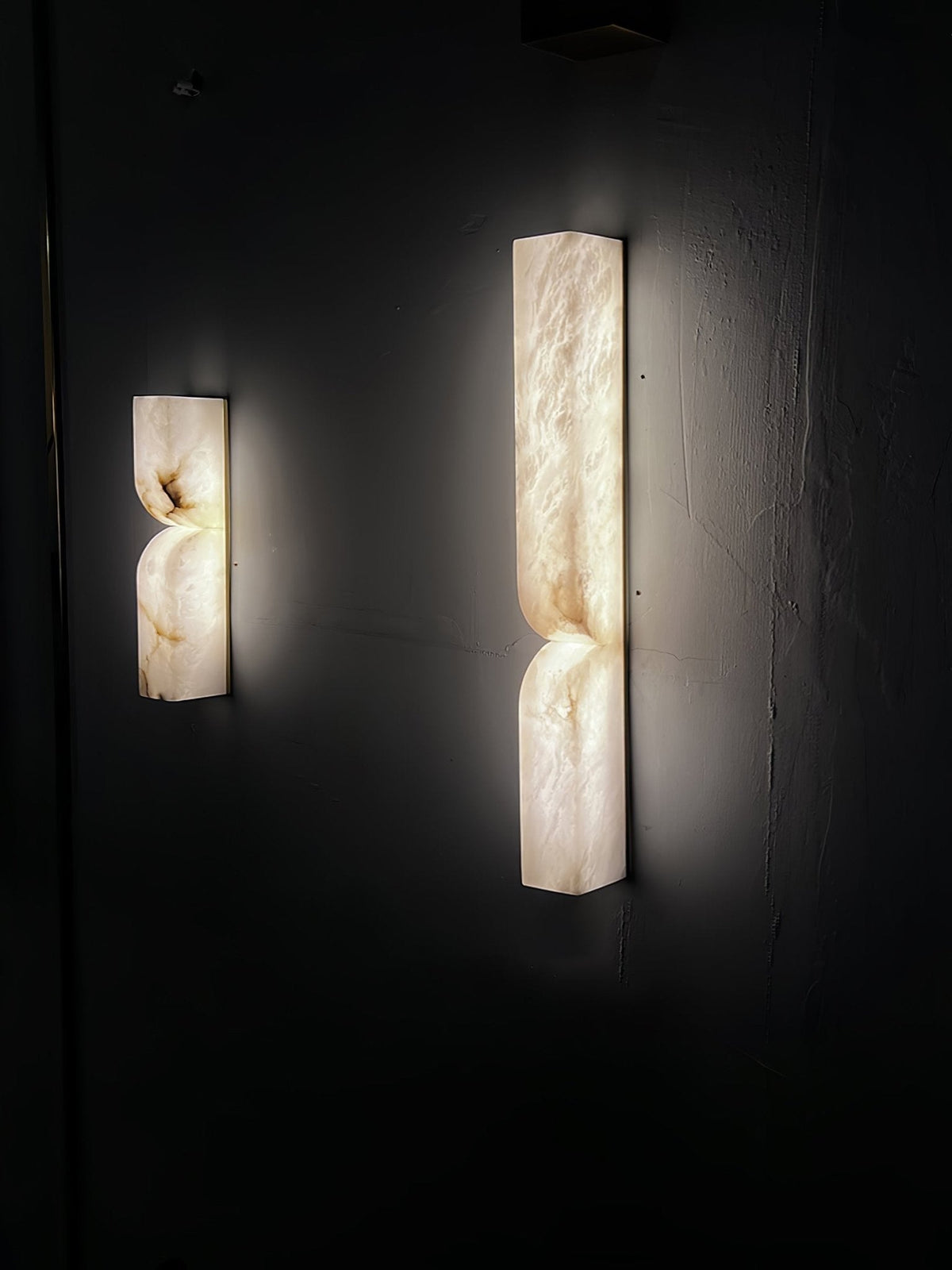 Alabaster Wall Sconce with Adjustable Light Direction
