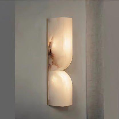 Alabaster Wall Sconce with Adjustable Light Direction
