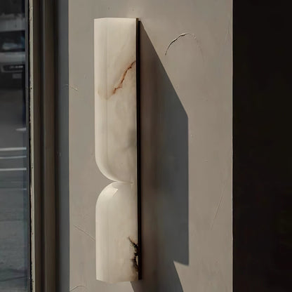 Alabaster Wall Sconce with Adjustable Light Direction