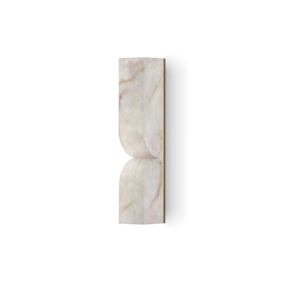 Alabaster Wall Sconce with Adjustable Light Direction