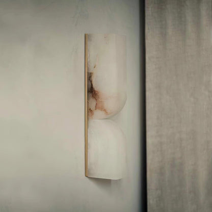 Alabaster Wall Sconce with Adjustable Light Direction