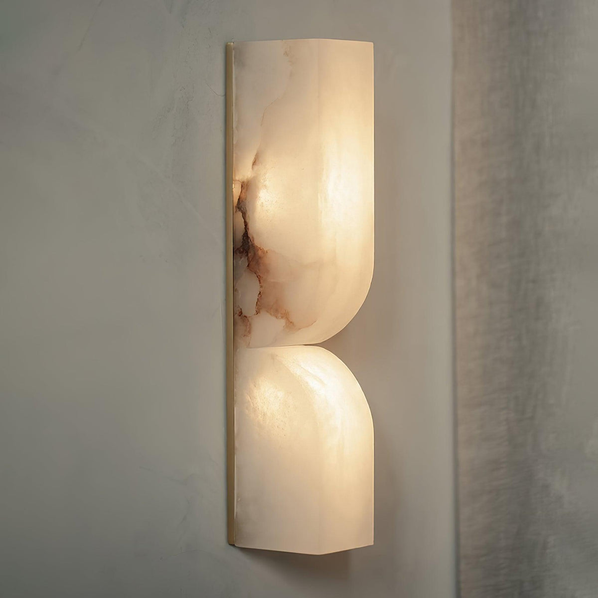 Alabaster Wall Sconce with Adjustable Light Direction