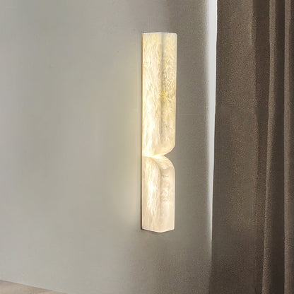 Alabaster Wall Sconce with Adjustable Light Direction