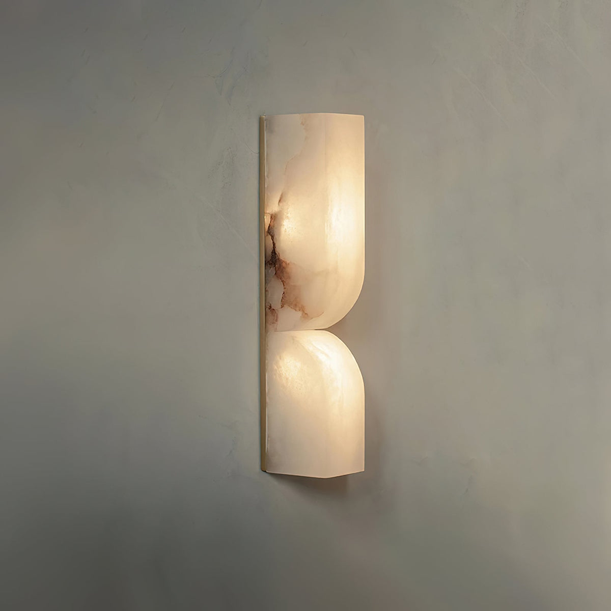 Alabaster Wall Sconce with Adjustable Light Direction