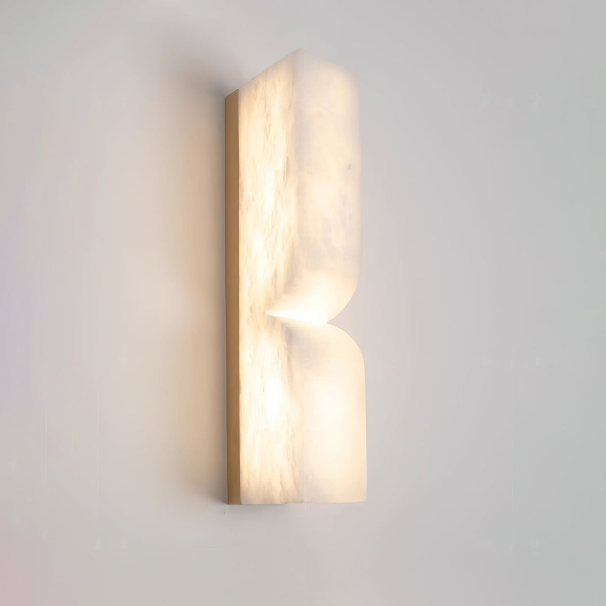 Alabaster Wall Sconce with Adjustable Light Direction