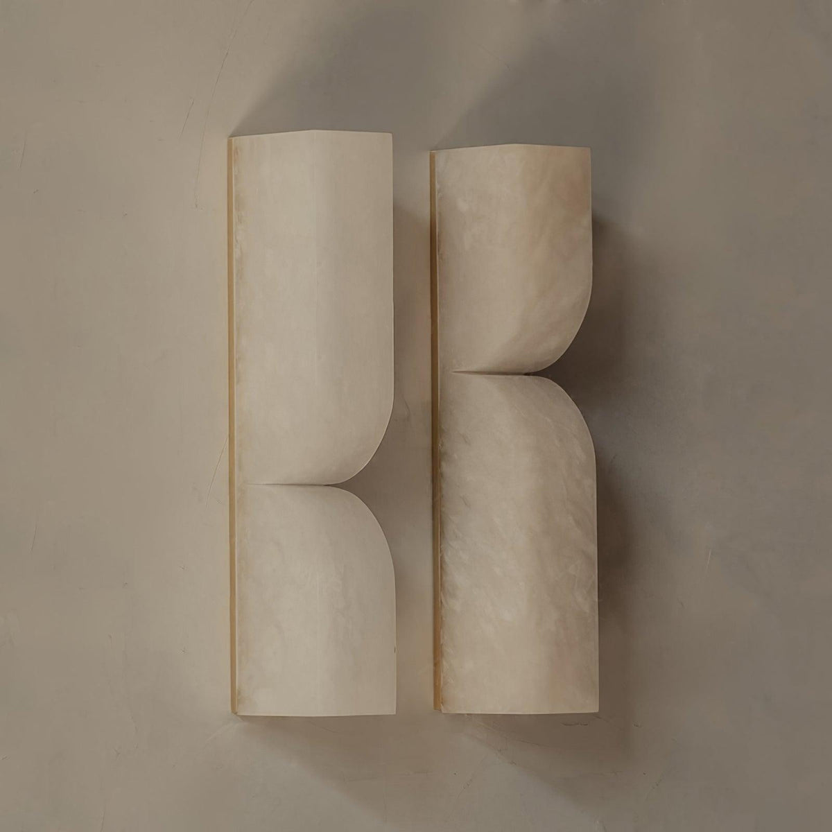Alabaster Wall Sconce with Adjustable Light Direction