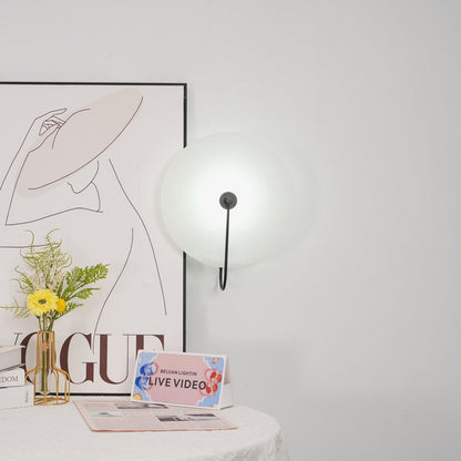 Alabaster LED Plug-In Wall Lamp, Dimmable