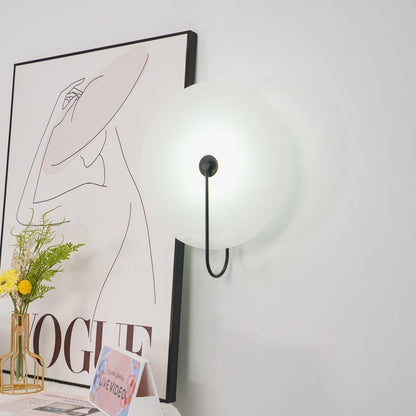 Alabaster LED Plug-In Wall Lamp, Dimmable
