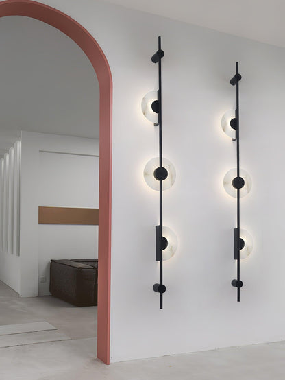 Alabaster Vertical Wall Sconce, Soft Glow