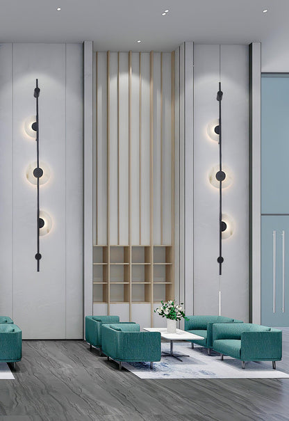 Alabaster Vertical Wall Sconce, Soft Glow