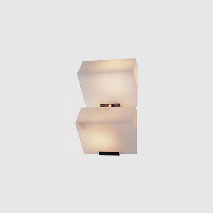 Alabaster Staircase Wall Lamp, Adjustable Brightness