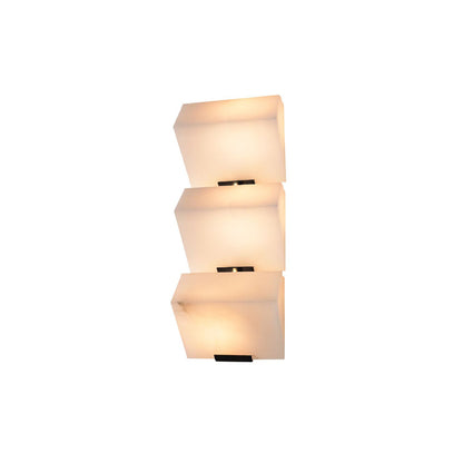 Alabaster Staircase Wall Lamp, Adjustable Brightness