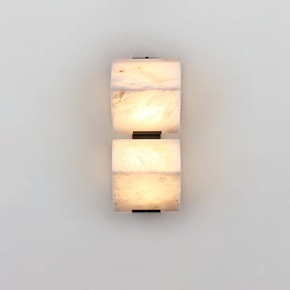 Alabaster Staircase Wall Lamp, Adjustable Brightness
