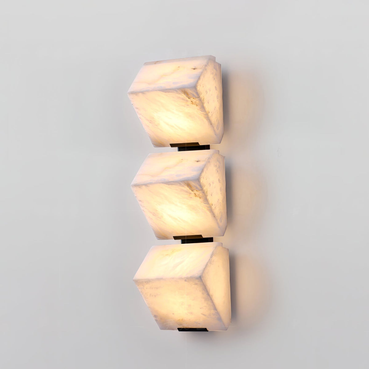 Alabaster Staircase Wall Lamp, Adjustable Brightness