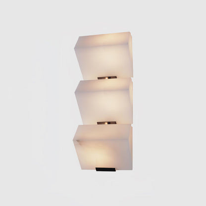 Alabaster Staircase Wall Lamp, Adjustable Brightness