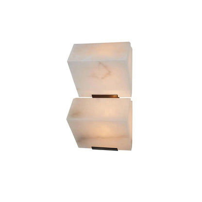 Alabaster Staircase Wall Lamp, Adjustable Brightness