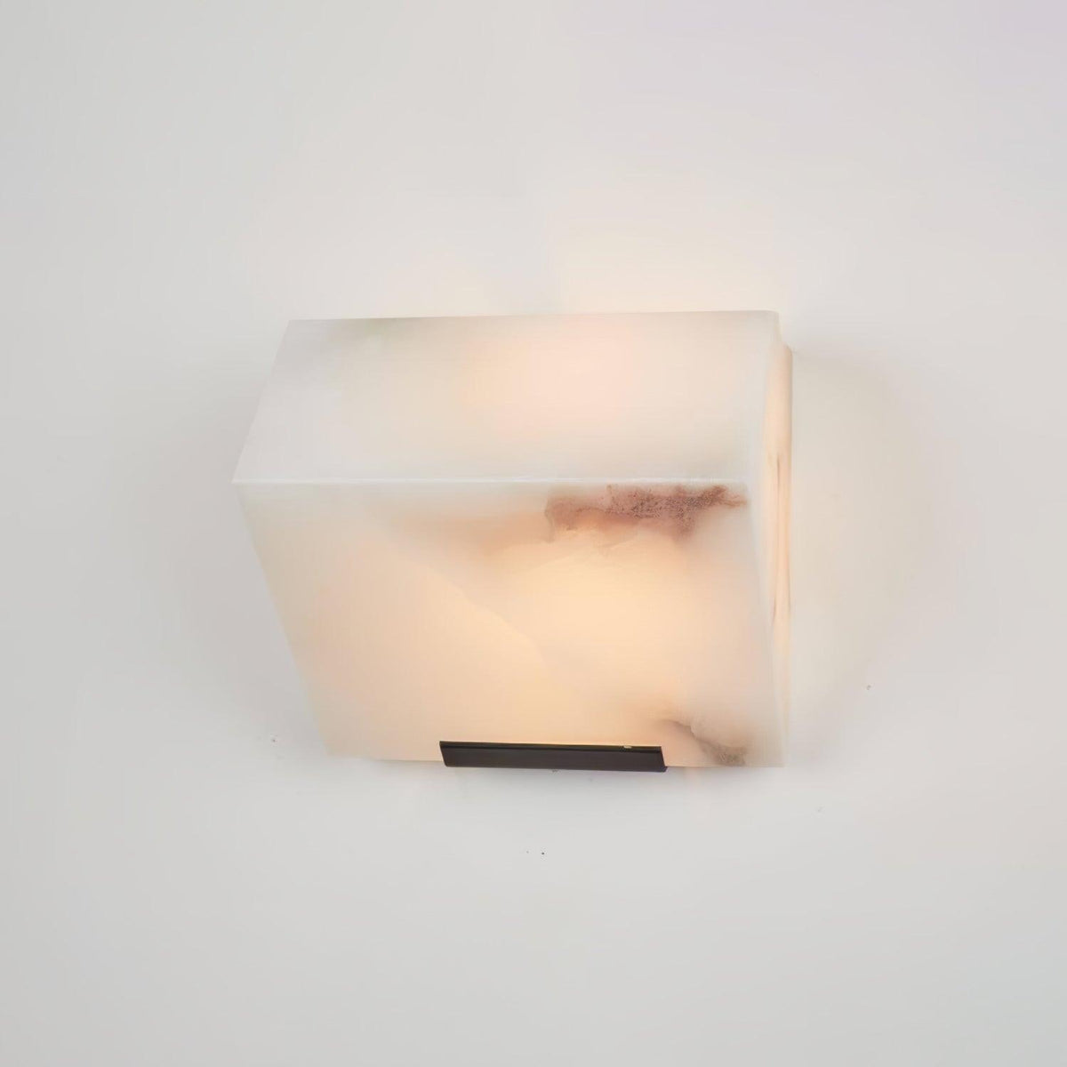 Alabaster Staircase Wall Lamp, Adjustable Brightness — front view
