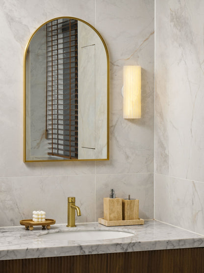 Alabaster Wall Light with Adjustable Brightness