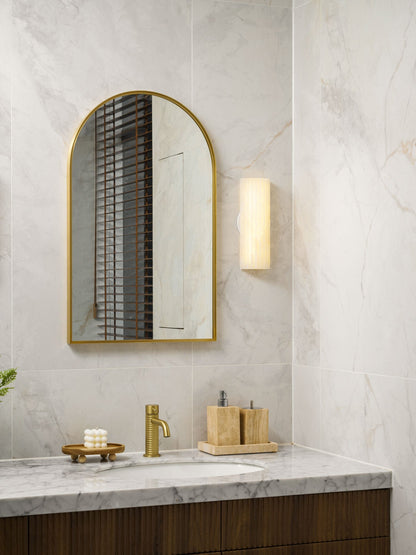 Alabaster Wall Light with Adjustable Brightness