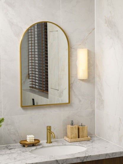 Alabaster Wall Light with Adjustable Brightness