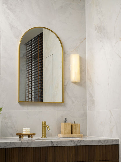 Alabaster Wall Light with Adjustable Brightness