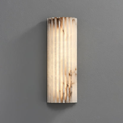 Alabaster Wall Light with Adjustable Brightness — side view
