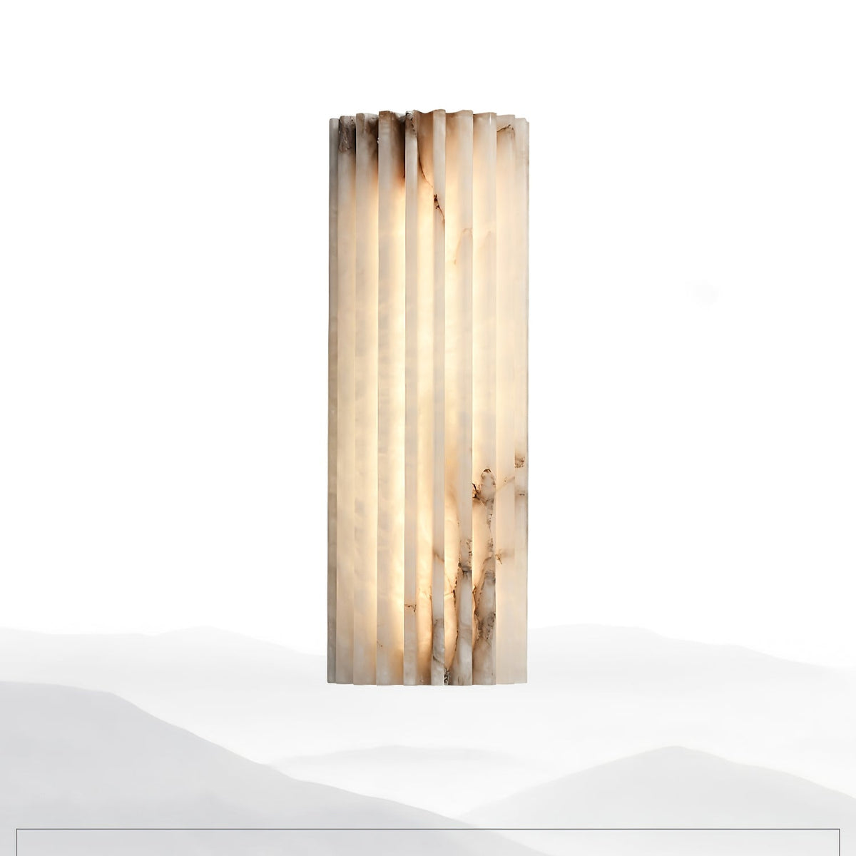 Alabaster Wall Light with Adjustable Brightness