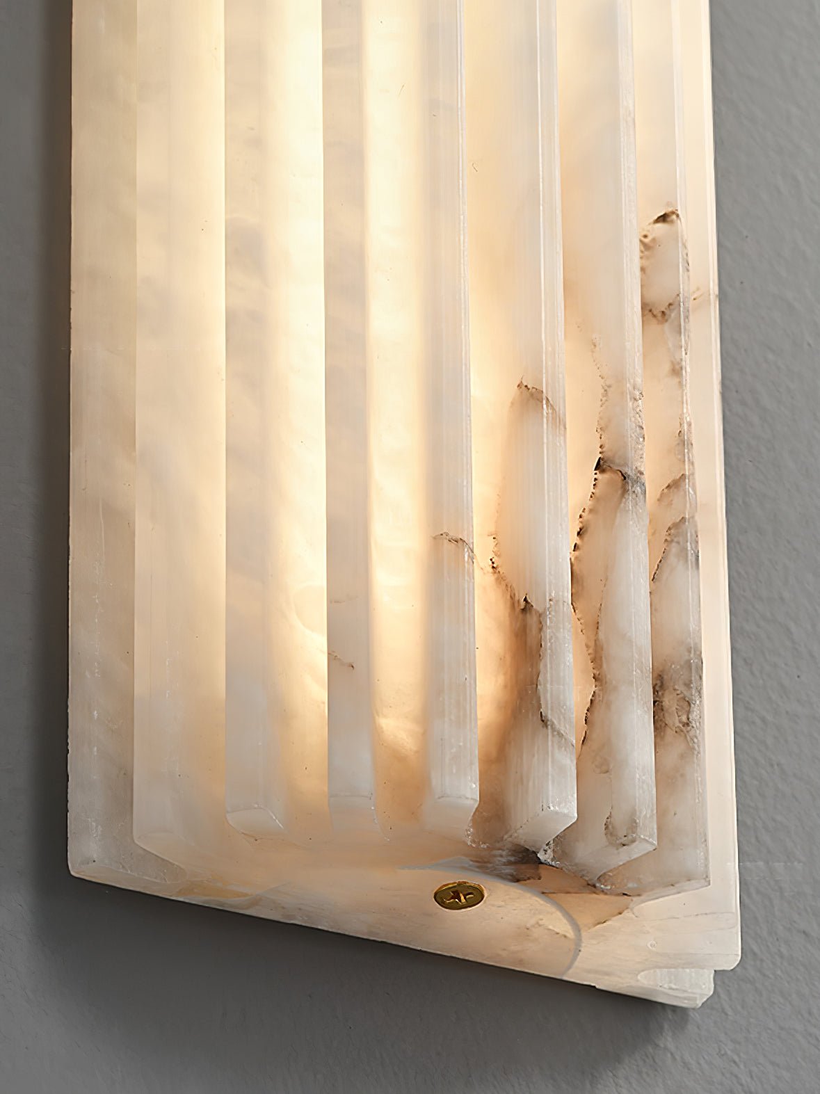 Alabaster Wall Light with Adjustable Brightness
