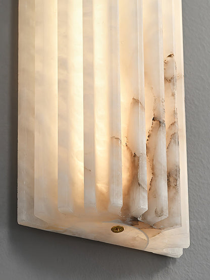 Alabaster Wall Light with Adjustable Brightness