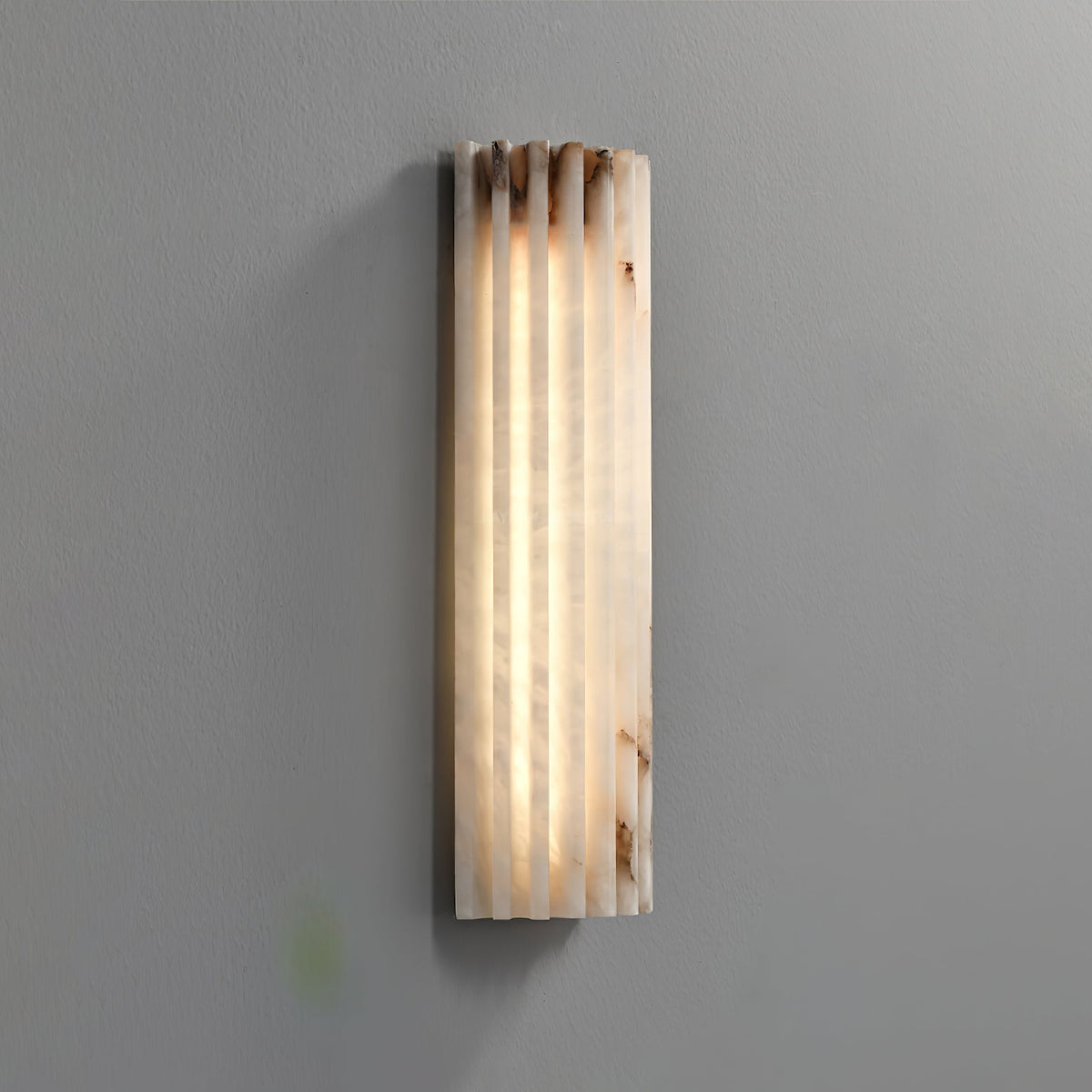 Alabaster Wall Light with Adjustable Brightness — detail view