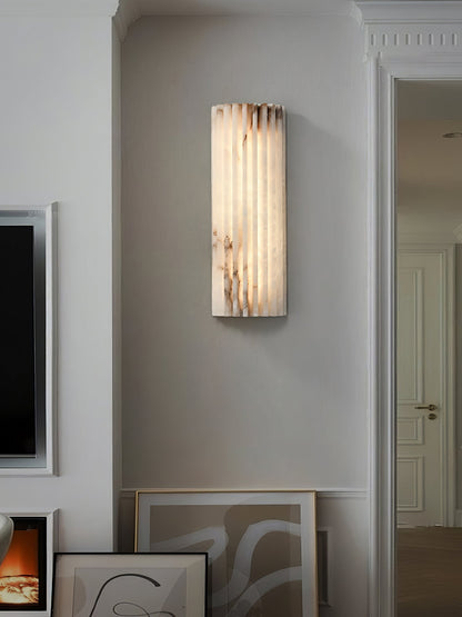 Alabaster Wall Light with Adjustable Brightness