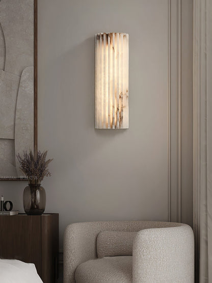 Alabaster Wall Light with Adjustable Brightness